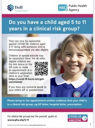 PHA 5-11yr COVID poster